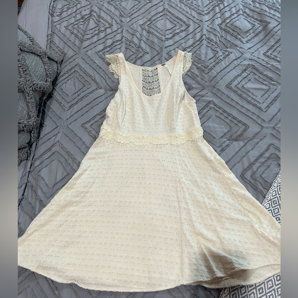 Cream free people dress